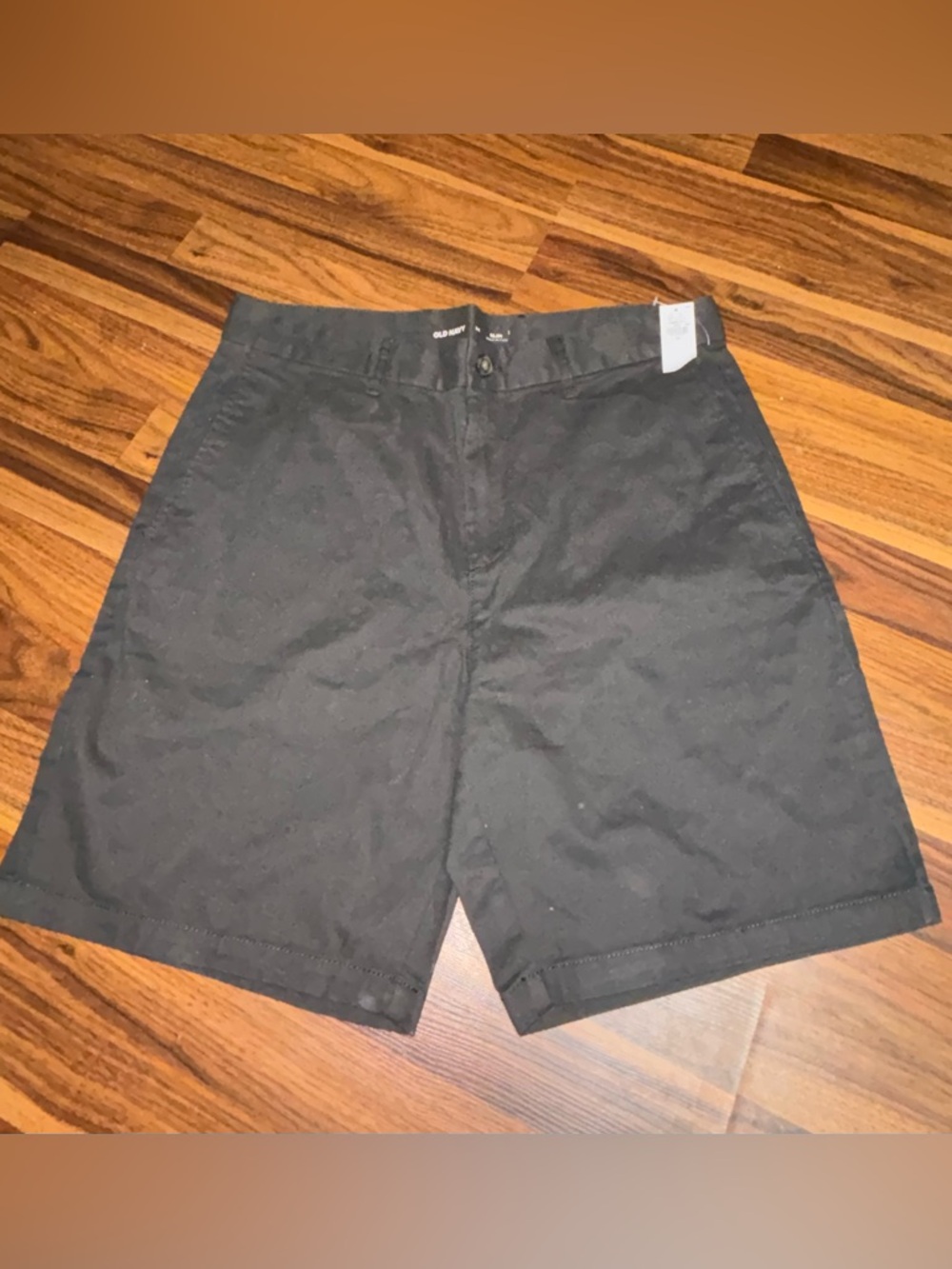 Old Navy Black Flat-Front Men's Chino Shorts